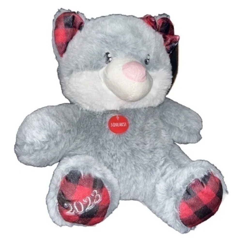 LUCKY  PLUSH PET TOY WITH SQUEAKER